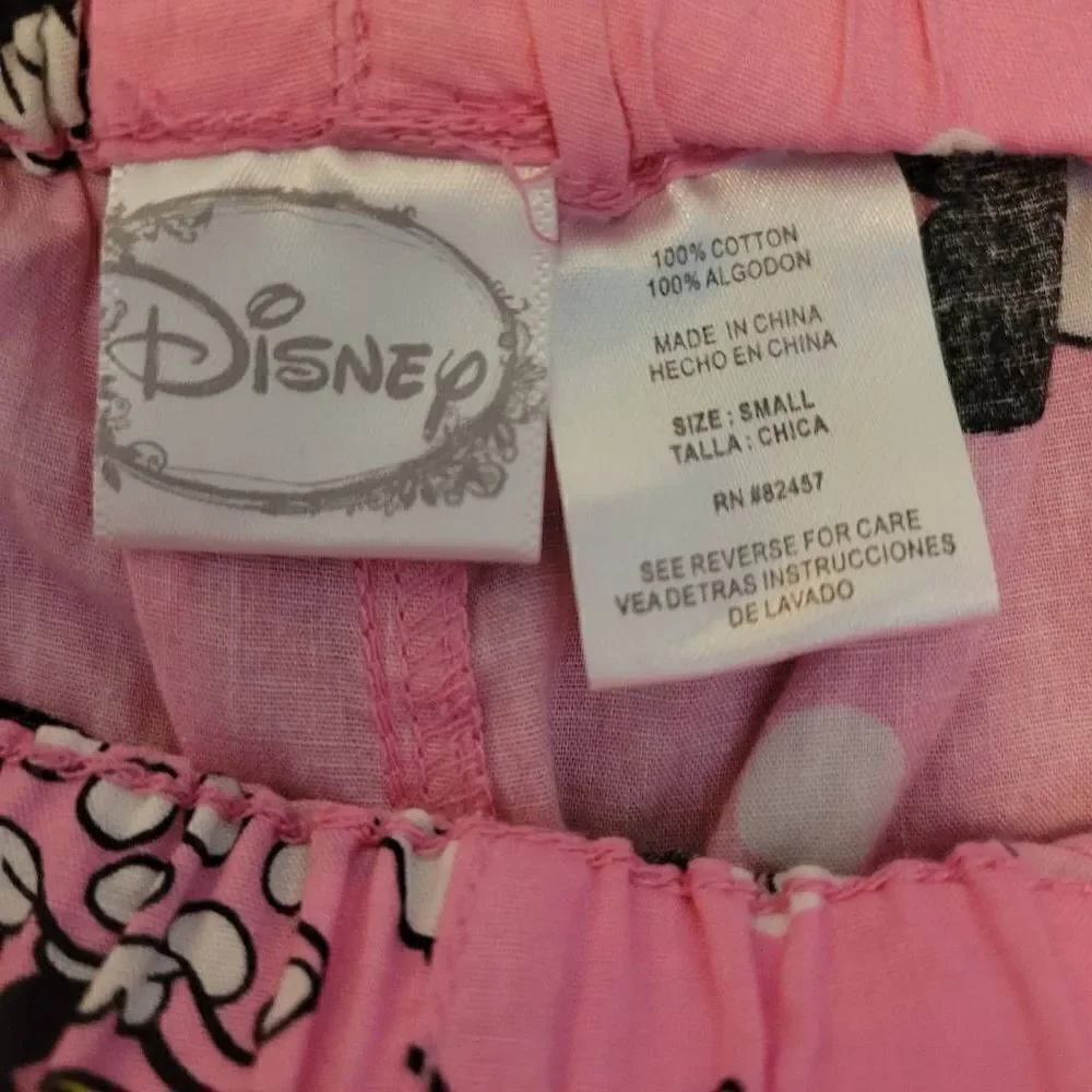 Official Disney Minnie Mouse Pink Comfy Pajama Sleepwear Lounge Pants Women's Si - Picture 4 of 4